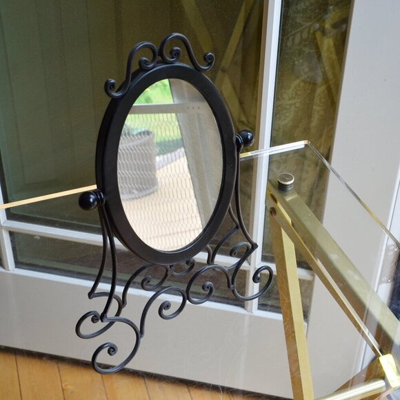 Vintage Metal Frame Mirror - Picture 1 of 9
